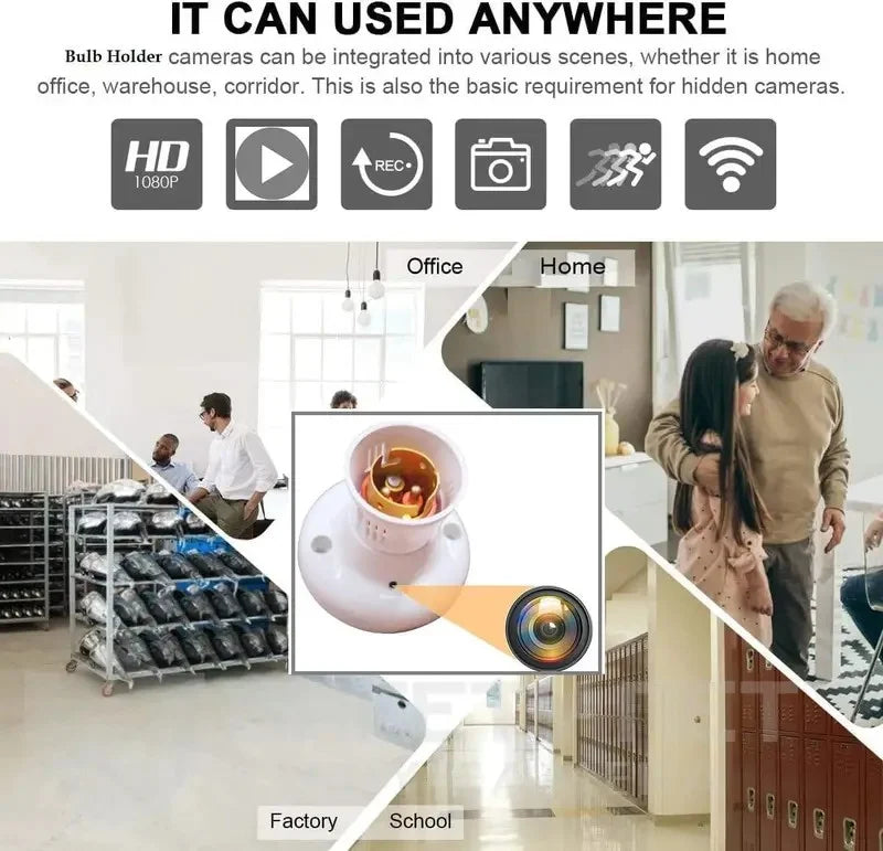 Full HD 1080p – Crystal Clear Video Quality* Capture every detail with sharp and high-quality 1080p resolution. Perfect for home, office, or shop monitoring.