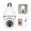 Light Bulb Camera Wi-Fi Smart Wireless Security, IR Night Vision with Motion Alerts, Two-Way Audio for Home Monitoring