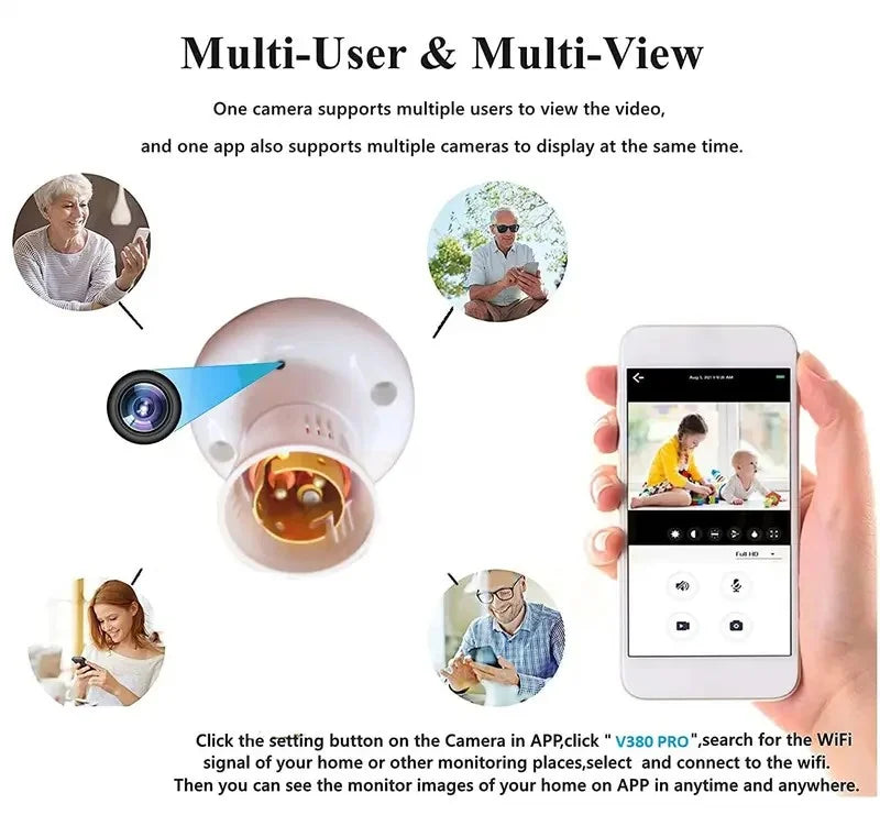 Full HD 1080p – Crystal Clear Video Quality* Capture every detail with sharp and high-quality 1080p resolution. Perfect for home, office, or shop monitoring.
